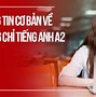 Ngoại Ngữ A2 Là Gì